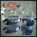 Oval Faceted Gemstone Blue Glass Stone--AL-019